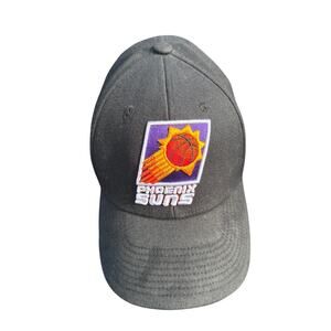 Mitchell & Ness Phoenix Suns Hat Snapback Cap Black Purple NBA Retro Logo